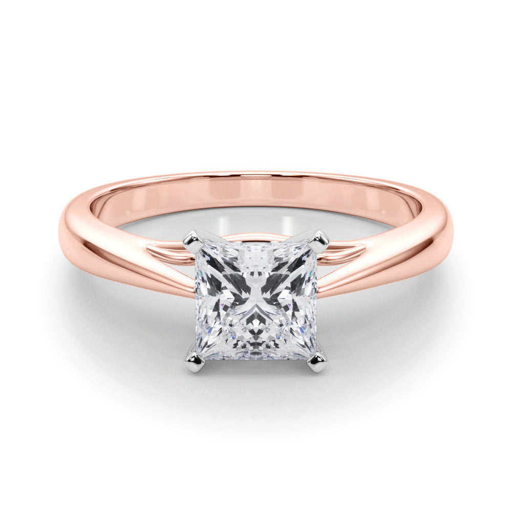 Katerina Princess Diamond Solitaire Engagement Ring-VIRABYANI